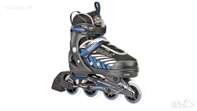 Детски ролери Leon, Гр. 37-40, черно/синьо, снимка 1