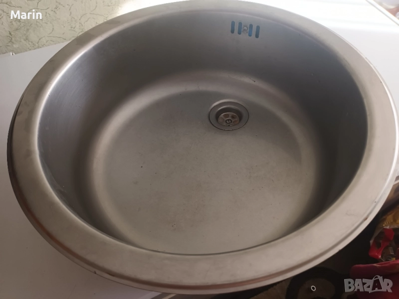 кръгла мивка за вграждане диаметър 45 /15, снимка 1