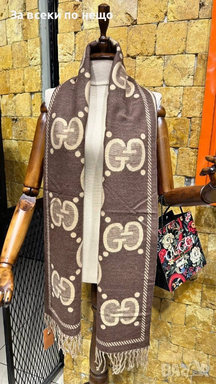 Gucci Кашмирен Шал Гучи - Налични Различни Цветове Код SK469, снимка 1