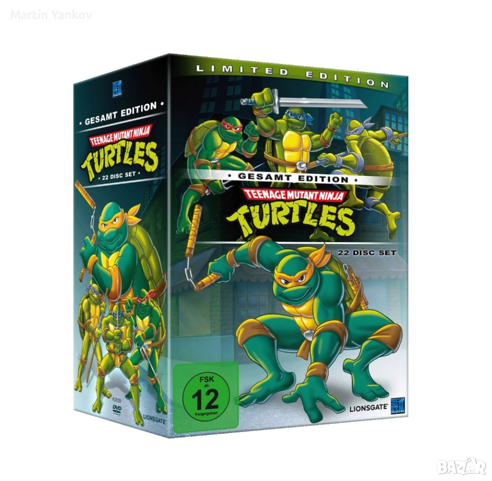 Костенурките Нинджа - Teenage Mutant Ninja Turtles DVD boxset колекция анимация, снимка 1