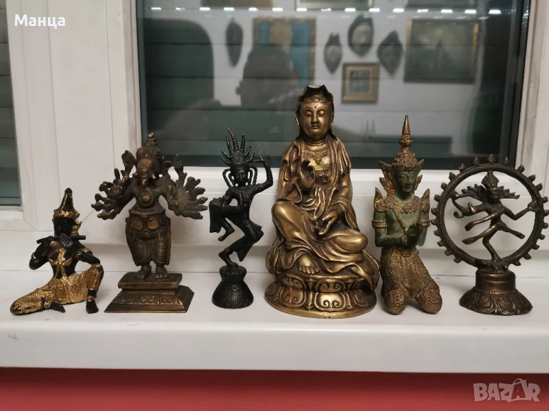 Стари бронзови фигури от Тебет Непал, снимка 1