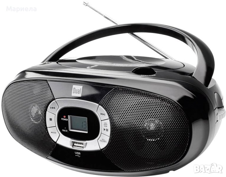 Преносим плейър Dual P 390 Radio CD player FM, AM CD, USB Black, снимка 1