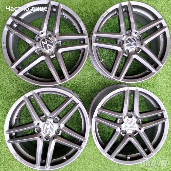 Продавам 4бр.17-ки джанти за Фолксваген Голф, Пасат, Тигуан, Туран, Шаран , снимка 1