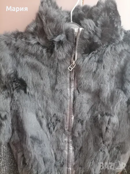 черно яке от естествено зайче, снимка 1