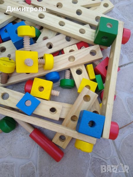 Детски дървен конструктор , снимка 1