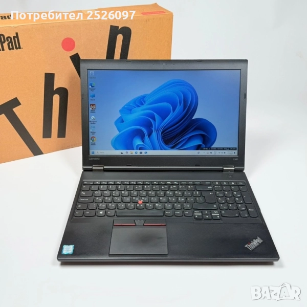 ЛаптопLenovo ThinkPad L570/15,6” FHD/i3-7100U/256GB NVMe, снимка 1
