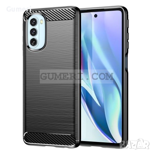 Motorola Moto G51 5G Противоударен Силиконов Гръб - Карбон , снимка 1