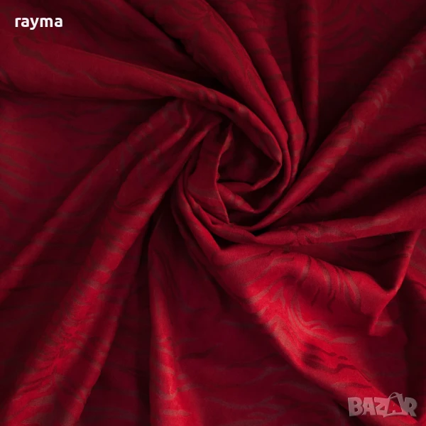 Плат италианско еластично памучно кадифе тигрова шарка, снимка 1