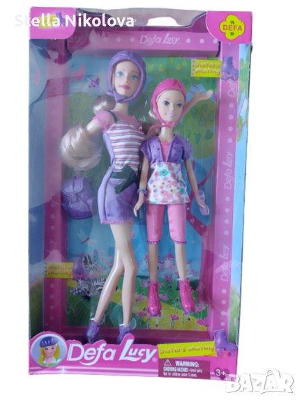 Играчка Две силиконови кукли с ролери, снимка 1