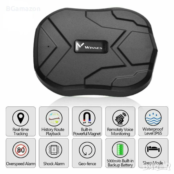 GPS тракер GizMondo® TK905 4G, водоустойчив, магнит, 5000mAh батерия, проследяване и местоположение, снимка 1