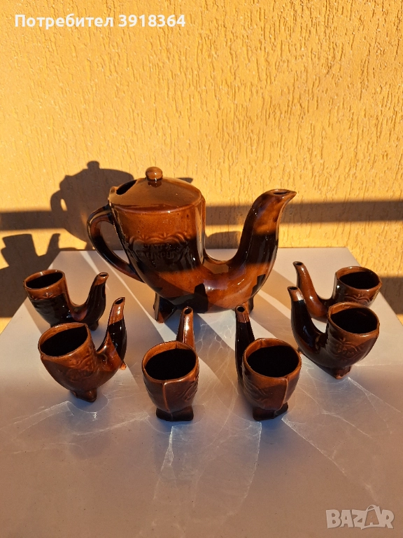 Ретро керамичен сервиз " Шатрата хан Крум", снимка 1