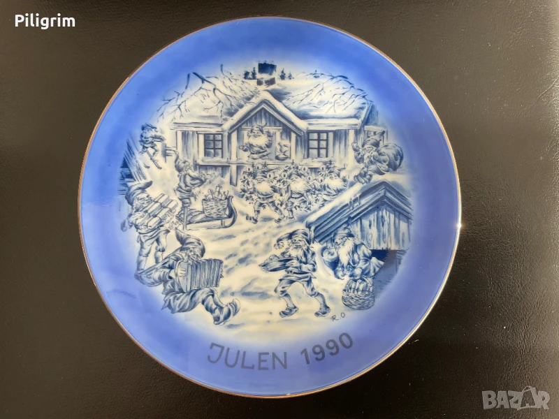 Чиния, Коледа, 1990, Произведено в лимитирана серия 3000 тираж., снимка 1