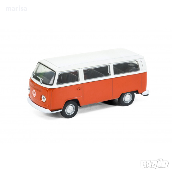 Метална количка 1972 VOLKSWAGEN BUS T2, Welly, в кутия 42347DT, снимка 1