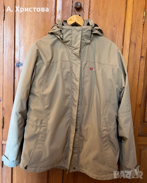 Бежово скиорско яке 2 в 1 , снимка 1