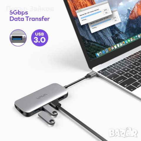 VAVA 9-в-1 USB-C хъб, снимка 4 - Друга електроника - 40993202