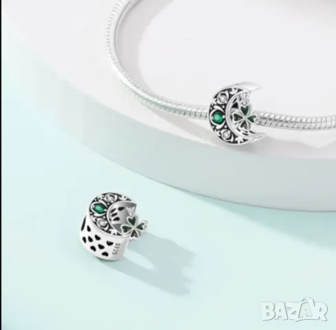 Сребърен талисман за Пандора , снимка 2 - Колиета, медальони, синджири - 49216746