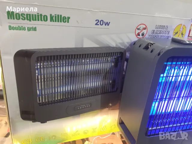 Електрически уред за насекоми на закрито и на открито с 3500 V мощна двойна решетка, снимка 4 - Друга електроника - 49362307