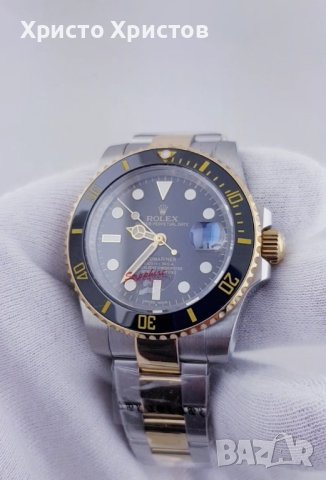  Мъжки луксозен часовник Rolex Submariner , снимка 11 - Мъжки - 41513203