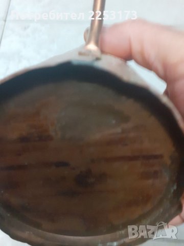 Стара медна каничка,кована,рисувана, снимка 5 - Декорация за дома - 34687646