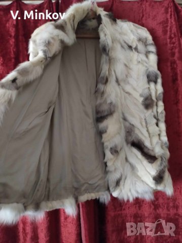 Дамско кожено палто, снимка 4 - Палта, манта - 41632212