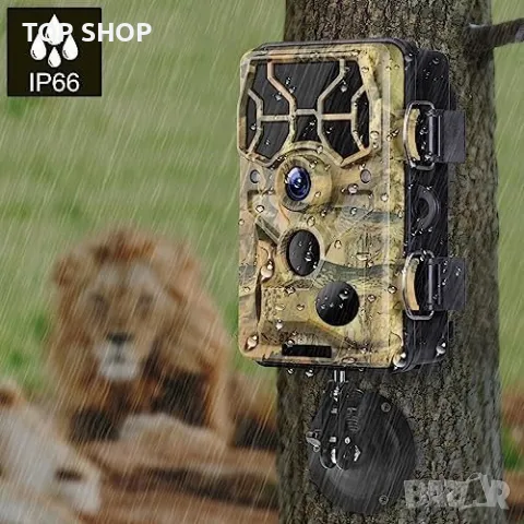 Нова WiFi камера за дива природа лов 30MP Bluetooth нощно виждане, снимка 5 - IP камери - 49970915