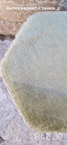 Винтидж дървена табуретка , снимка 6 - Дивани и мека мебел - 52553980