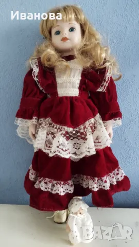 Порцеланова старинна колекционерска кукла