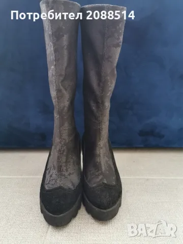 Ефектни ботуши на платформа, снимка 4 - Дамски ботуши - 47981956
