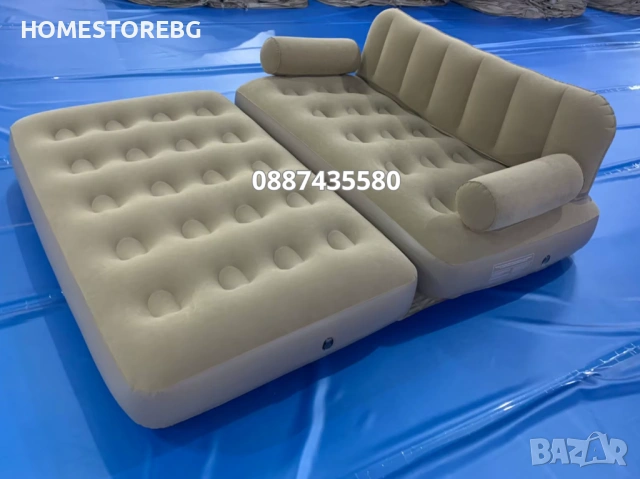 🛋️ Надуваем фотьойл или двойно легло 5в1 SuperSofa – Пет вида комфорт🛋️, снимка 9 - Надуваеми легла - 50312742