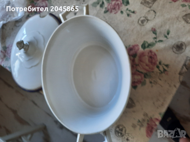 Продавам порцеланов супник и чиния-плато, снимка 4 - Антикварни и старинни предмети - 36366593