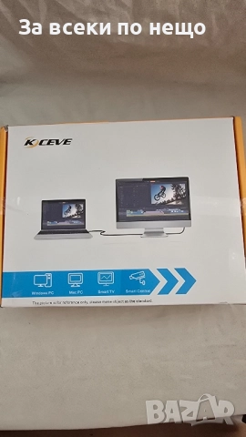  USB 3,0 displyport, KVM превключвател за 3 компютъра и 2 монитора, снимка 2 - Консумативи за принтери - 51652482