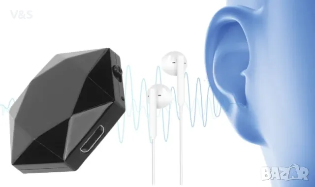 Диктофон,Мини шпионски рекордер-пендант iUni V08, 8GB, Гласов активиран, MP3 плейър, снимка 9 - Друга електроника - 48655404