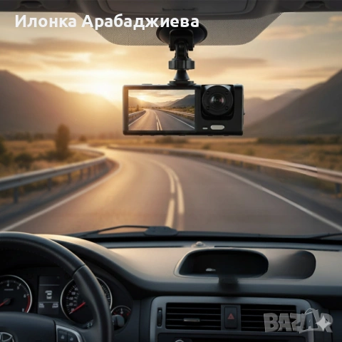 Видеорегистратор Black BOX Super HD 1296P + задна камера