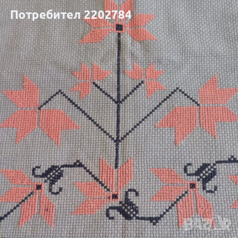 Старинни декоративни кърпа с бродерии,пано за стена, снимка 12 - Антикварни и старинни предмети - 50778534