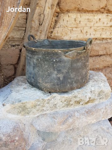Медно старинно котле, снимка 4 - Антикварни и старинни предмети - 42013140