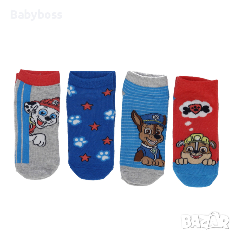 Чорапи за момче Пес Патрул - комплект от 4 чифта, снимка 1 - Чорапи - 44574553