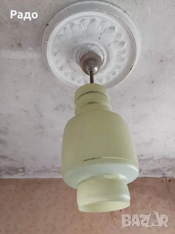 Полилеи абажури стъкла осветителни тела Нощни лампи аплици Античен полилей лампа за таван Винтидж, снимка 11 - Лампи за таван - 24338682