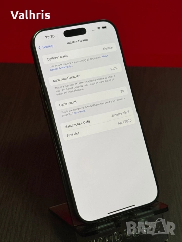 Apple iPhone 16 Pro 256GB Black Titanium / 100% батерия, снимка 4 - Apple iPhone - 52747683