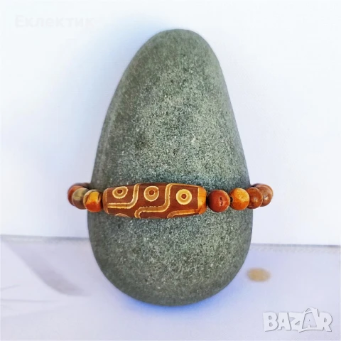 Дзи гривна с мъниста от регалит, снимка 4 - Гривни - 50776575