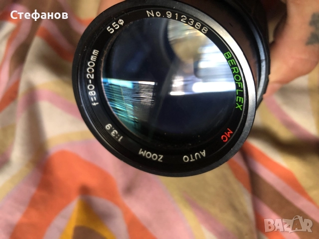 Ретро японски телеобектив Beroflex Beroflex Auto Zoom 80-200mm f/3.9 MC 