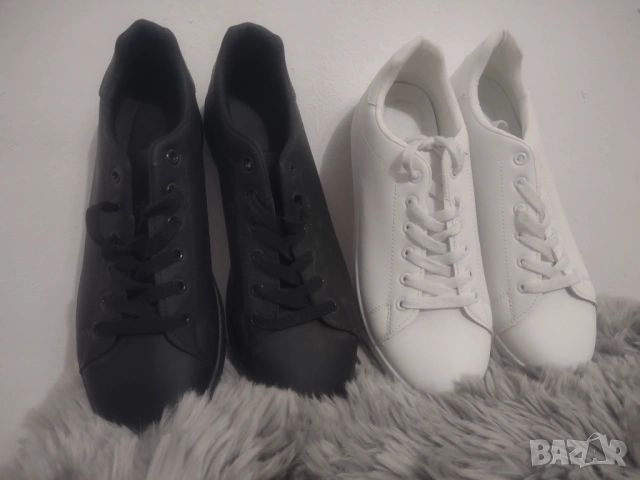 Кецове - бели и черни 44, снимка 3 - Кецове - 53323235