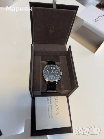 Bulova Lunar Pilot – Limited Edition Quartz Chronograph – Гаранция, снимка 4 - Мъжки - 53341036