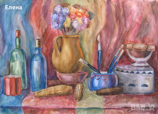 Продавам акварелни картини, снимка 4 - Картини - 48776205