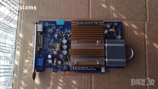 Видео карта NVidia GeForce Gigabyte NX7300 GT 256MB GDDR2 128bit PCI-E