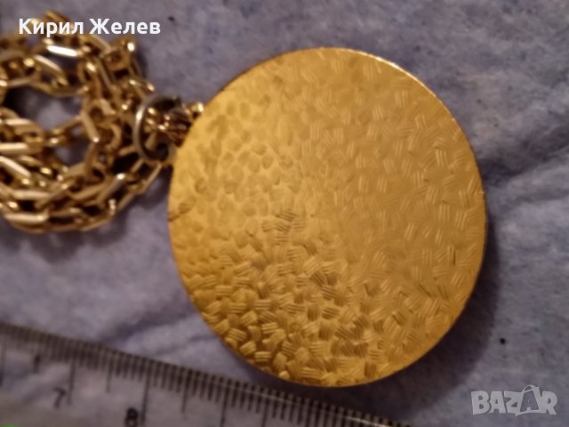 СТАР ЗЛАТИСТ РЕТРО - АРТ МЕДАЛЬОН КАМЕЯ ВИКТОРИАНСКИ СТИЛ 37066, снимка 3 - Антикварни и старинни предмети - 39941389