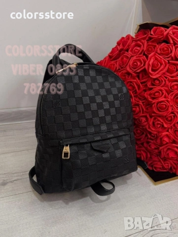 Мини черна раница LouisVuitton/ кодIM25S