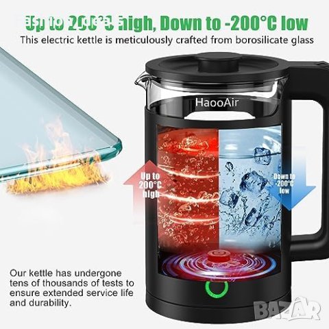 Нова Електрическа кана 1.5л. Бързо Кипене Домакинство Дом, снимка 8 - Други стоки за дома - 41744341