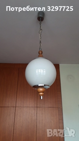 ✅Ретро абажури полилей от метал и дърво!, снимка 6 - Лампи за таван - 52537532