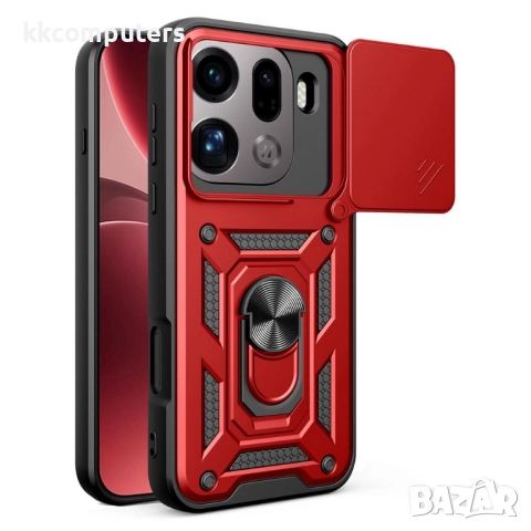 AMORUS Магнитен Калъф за Oppo Find X9 Pro 5G -Военен клас защита, Капак за камерата, Стойка, Вкл. Пр, снимка 3 - Калъфи, кейсове - 52692922