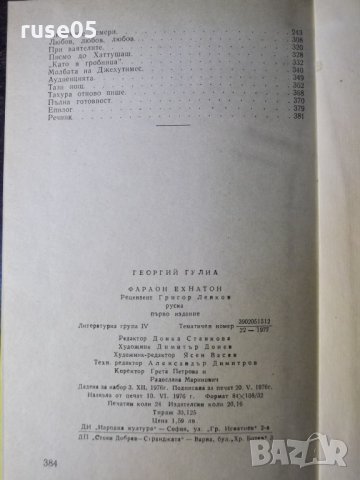 Книга "Фараон Ехнатон - Георгий Гулиа" - 384 стр., снимка 8 - Художествена литература - 35723088